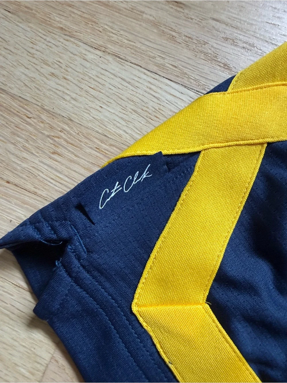 Nike Navy and Gold Athletic Shorts
